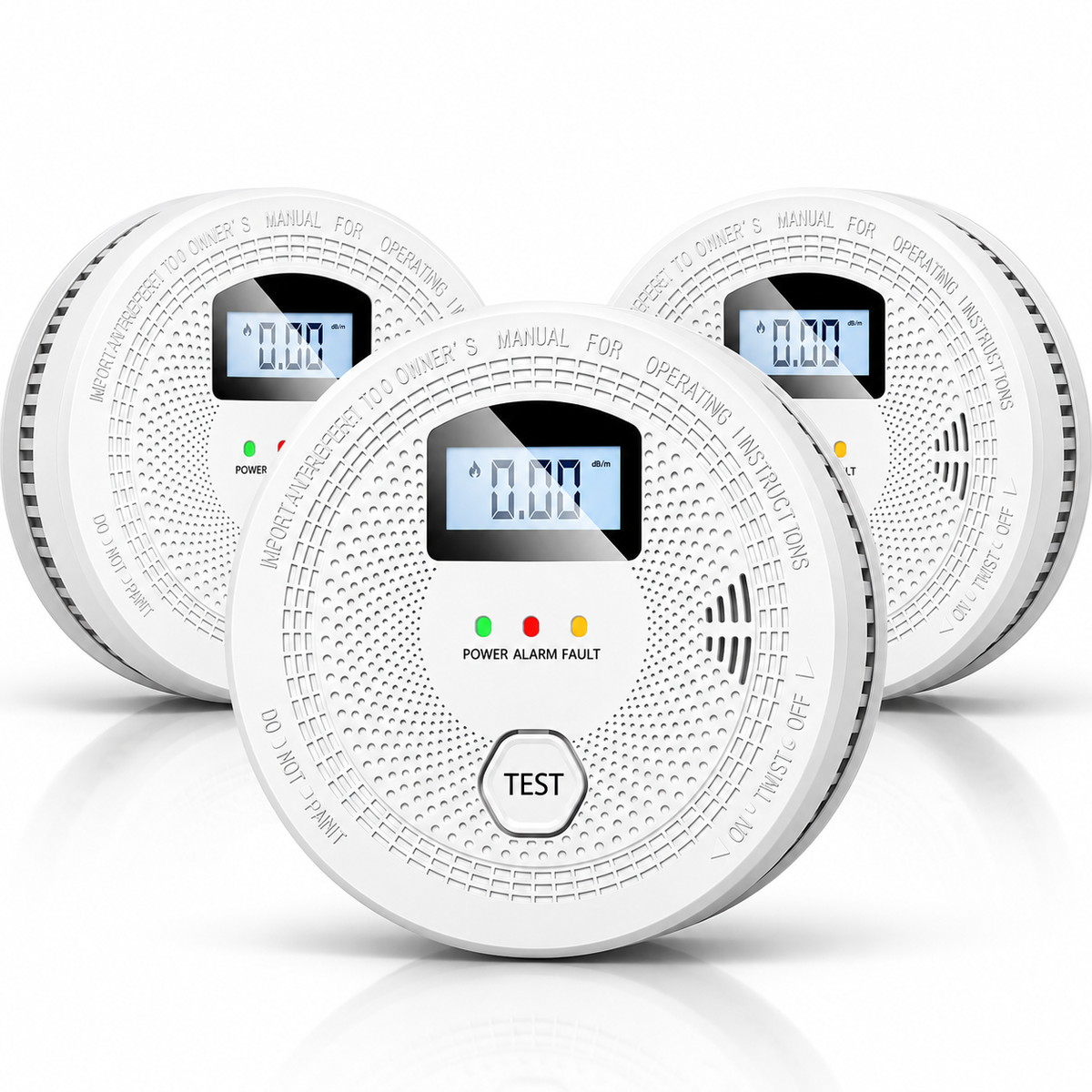 CALMAIR 2-in-1 Smoke & Carbon Monoxide Alarm